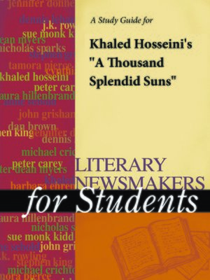 cover image of A Study Guide for Khaled Hosseini's "A Thousand Splendid Suns"